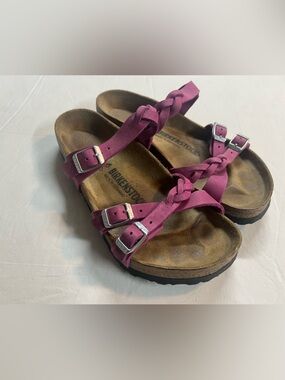 Birkenstock Braided Strap Sandals Purple Size 38 EU / 7-7.5 US